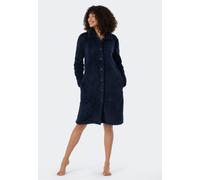 Morgenmantel Teddy Fleece dunkelblau - Essentials XL