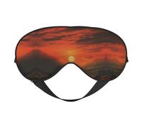 Morning Red Sky doppelseitige weiche Verdunkelungs-Augenmaske für Nickerchen, Nachtschlaf-Augenmaske