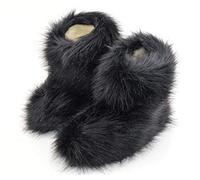 Moro-Design Hüttenschuhe Hausschuhe Yeti Fell Lammfell 100% Schafwolle Pantoffeln Gr.36-48 (47/48)