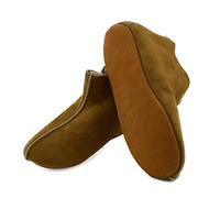 Moro-Design Lammfell Leder Mokassin Hausschuhe Pantoffeln Hüttenschuhe Slipper Gr.36-47