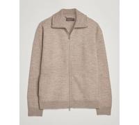 Morris Corke Knitted Zip Jacket Khaki Beige L
