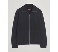 Morris Corke Knitted Zip Jacket Navy Blau L