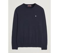 Morris Merino O-Neck Navy Blau L