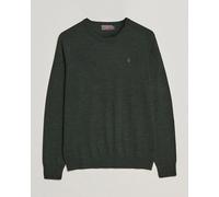 Morris Merino O-neck Olive Melange Grün L