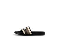 MORRO BAY STRIPES slipper-Black-Coffee Bean-42