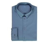 MOS MOSH Gallery. Hemd Herren Slim Fit Langarm Jersey blau, M