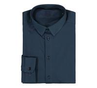 MOS MOSH Gallery. Hemd Herren Slim Fit Langarm Kent-Kragen Jersey blau, M