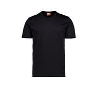 MOS MOSH Gallery. T-Shirt Herren Regular Fit Kurzarm V-Ausschnitt Baumwolle schwarz, L