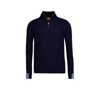 MOS MOSH Gallery. Troyer Herren Slim Fit Wolle-Seide blau, L