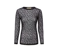 MOS MOSH Mesh-Langarmshirt Damen schwarz, S