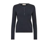 MOS MOSH - MMAliz Caliz Plain LS Knit Salute Navy - Gr. - XS