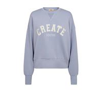 MOS MOSH Sweatshirt aus Viskose-Mix mit Rundhalsausschnitt Modell 'CELLI' in Hellblau, Größe XS