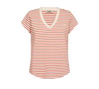 MOS MOSH - MMKala V-SS Stripe Tee spicy orange - Gr. - S