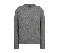 MOS MOSH Strickpullover mit Rundhalsausschnitt Modell 'Tammy' in Mittelgrau Melange, Größe M