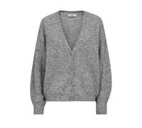 MOS MOSH - MMThora V-Neck Knit Cardigan grey melange - Gr. - M