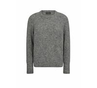 MOS MOSH Strickpullover mit Rundhalsausschnitt Modell 'Tammy' in Mittelgrau Melange, Größe S