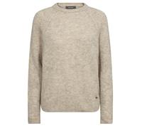 MOS MOSH Strickpullover mit Rundhalsausschnitt Modell 'Tammy' in Sand, Größe L