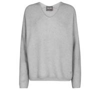 MOS MOSH - MMThora V-Neck Knit grey melange - Gr. - XL