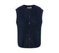 MOS MOSH Strickweste Damen Wolle blau, L