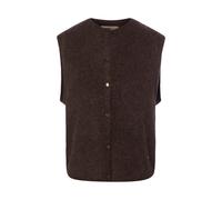 MOS MOSH Strickweste Damen Wolle braun, M