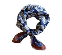 Moschen-Bayern Trachtenhalstuch Seidenhalstuch Halstuch Trachten Damen Herren Nickituch 100% Seide Tuch Seidentuch Blau