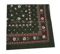 Moschen-Bayern Trachtenhalstuch Trachtentuch Halstuch Edelweiß Trachten Damen Herren Nickituch Edelweißtuch Grün