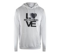 Moschino Bold Love Logo Weißer Hoodie L