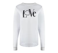 Moschino Bold Love Logo Weißer Pullover S