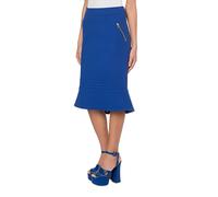 Moschino Couture Biker Wool Crepe Skirt Blue Größe: 46 | Midiröcke Outlet | Damen | Blau