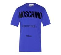 Moschino - "Couture" T-Shirt für Herren, Logo (Blau) M
