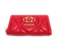 Moschino Damen-Geldbörse Love Reißverschluss gesteppt JC5644, rot, Taglia Unica, Casual