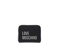 Moschino Damen-Geldbörse Love Reißverschluss klein schwarz Logo Nickel AS26MO04 JC5613PP0NKD000B Farbe: Schwarz