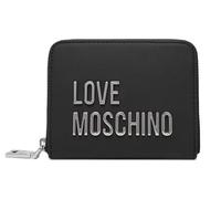 Moschino Damen-Geldbörse Love Reißverschluss klein schwarz Logo Nickel AS26MO04 JC5613PP0NKD000B Farbe: Schwarz
