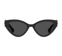 Moschino - Katzenaugen-Sonnenbrille mit Schmetterlingsdesign und grauen Gläsern in Schwarz Einheitsgröße