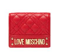 Moschino - Love Moschino Geldbeutel, Kompakt-Portemonnaie, Steppmuster, Rot