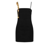 Moschino - Mini Dress With Gold-Tone Chain Detail - Größe 40 - schwarz