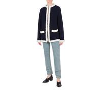 Moschino Superfine Lambswool Jacket Blue Größe: 46 | Leichte Jacken Outlet | Damen | Blau