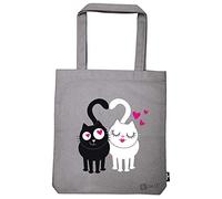 Moses shopper Ed The Cat 42 cm Baumwolle grau