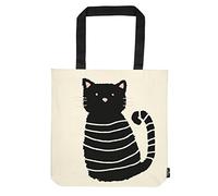 moses. Verlag Shopper Miau – 100% Baumwolle mit Katzenmotiv, Standboden 42 cm Natur