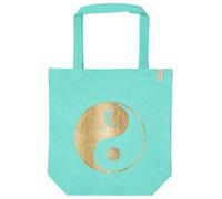 moses. Einkaufstasche "Omm for you" in Türkis - (B)37 x (H)38 x (T)13 cm - 13% | Einkaufstaschen