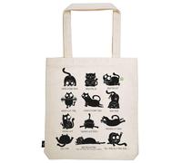 moses Ed, the Cat Shopper Cat Yoga | Maße: 42 x 39 x 3 cm | 100% Baumwolle | Beutel zum Einkaufen