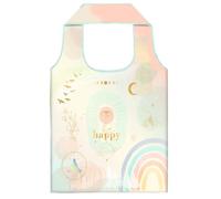 moses. Shopper recyceltes PET Be Happy | Größe der Tasche ca. 40 cm x 66 cm | aus recyceltem PET | Beutel zum Einkaufen