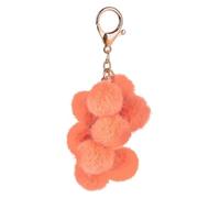 moses. Smile Pompon-Schlüsselanhänger | in 3 verschiedenen Farben erhältlich | dunkelblau, rosa oder lachsfarben