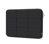 MOSISO 13-14 Zoll Laptoptasche, 13,3 Zoll Puffy Laptop Hülle Kompatibel mit MacBook Air 13 13,3 13,6/Pro 13/14, HP, Dell, ASUS, Lenovo, Rechteckige Gesteppte Puffer Laptophülle für Damen, Schwarz