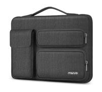 MOSISO 360 Schütz Laptoptasche 13,3 Zoll, 13-13,3 Zoll Laptop Tasche Hülle Kompatibel mit MacBook Pro 14" M5 M4 M3 M2 M1, Lenovo HP Dell, Seitenöffnungtasche mit 2 Erhöht&1 Klappetasche, Schiefergrau