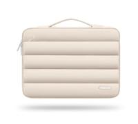 MOSISO 360 Schütz Laptoptasche 16 Zoll, 15-15,6 Zoll Puffy Laptop Tasche Kompatibel mit MacBook Pro 16, HP Dell ASUS Acer Lenovo, Notebook, Polyester Horizontal Seitlich Offene Laptophülle, Sand