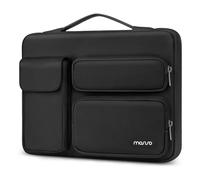 MOSISO 360 Schütz Laptoptasche 17 Zoll, 17-17,3 Zoll Laptop Tasche Hülle Kompatibel mit HP Dell Lenovo Asus Acer MSI LG Jumper, Seitenöffnungtasche mit 2 Erhöht&1 Klappetasche, Schwarz