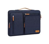 MOSISO 360 Schutz Laptoptasche 13 Zoll, 13 Zoll Laptop Tasche Hülle Kompatibel mit MacBook Air 13" M5 M4 M3 M2 M1 / Neo/Pro 13" M2 M1, Seitenöffnungtasche mit 4 Reißverschlusstasche&Griff, Marineblau