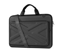 MOSISO Hartschale Laptoptasche Herren Damen, 15-15,6 Zoll Laptop Schultertasche Kompatibel mit MacBook HP Dell Lenovo Asus, Notebook, 16 Zoll Umhängetasche mit Fronttasche&Schultergurt, Schiefergrau