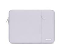 MOSISO Laptop Hülle Tasche 13,3 Zoll, 13-13,3 Zoll Laptoptasche Kompatibel mit MacBook Pro 14 Zoll M5 M4 M3 M2 M1, HP Dell Lenovo, Polyester Vertikale Laptophülle mit Fronttasche, Staubiges Flieder